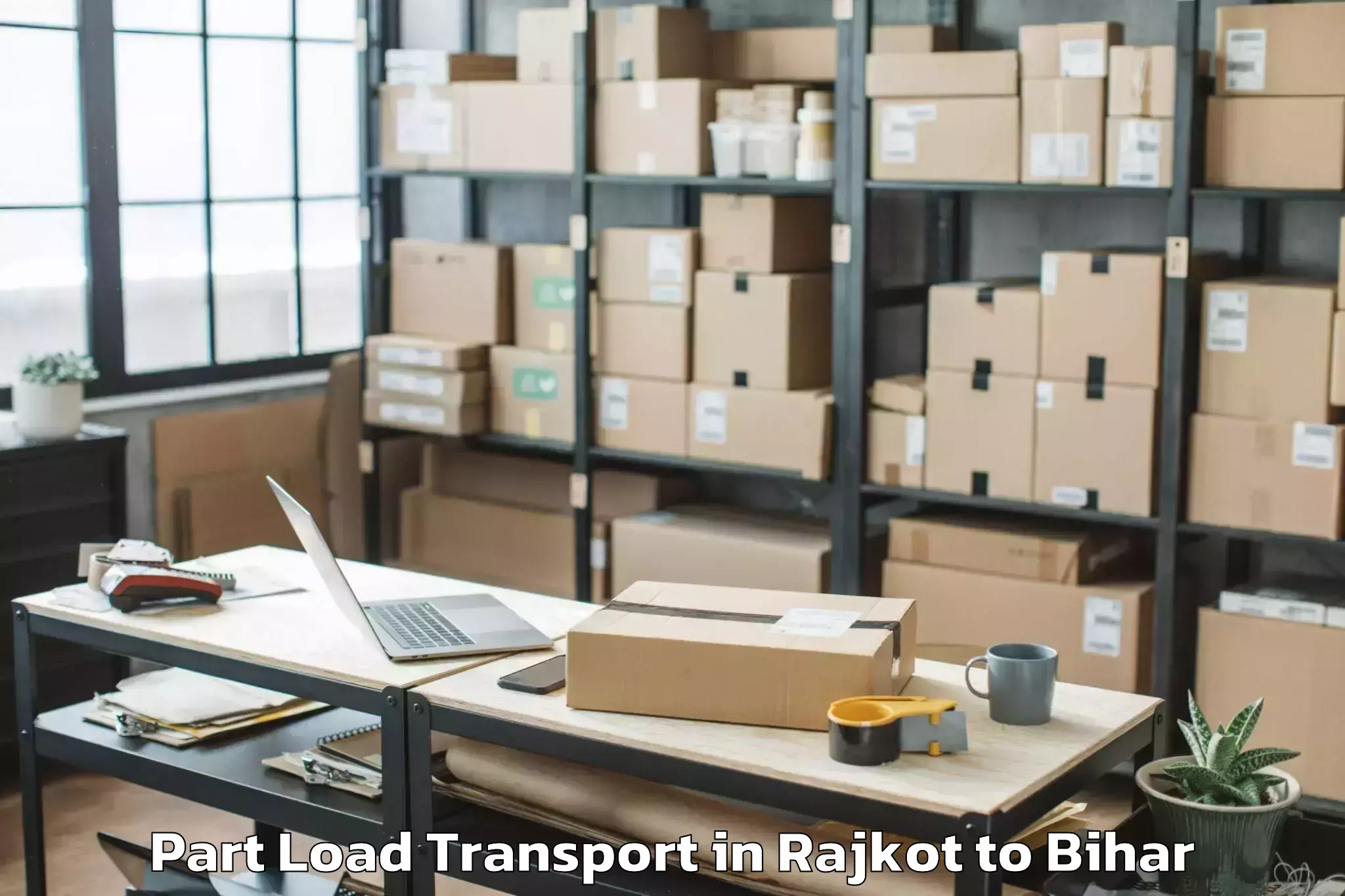 Professional Rajkot to Jainagar Part Load Transport